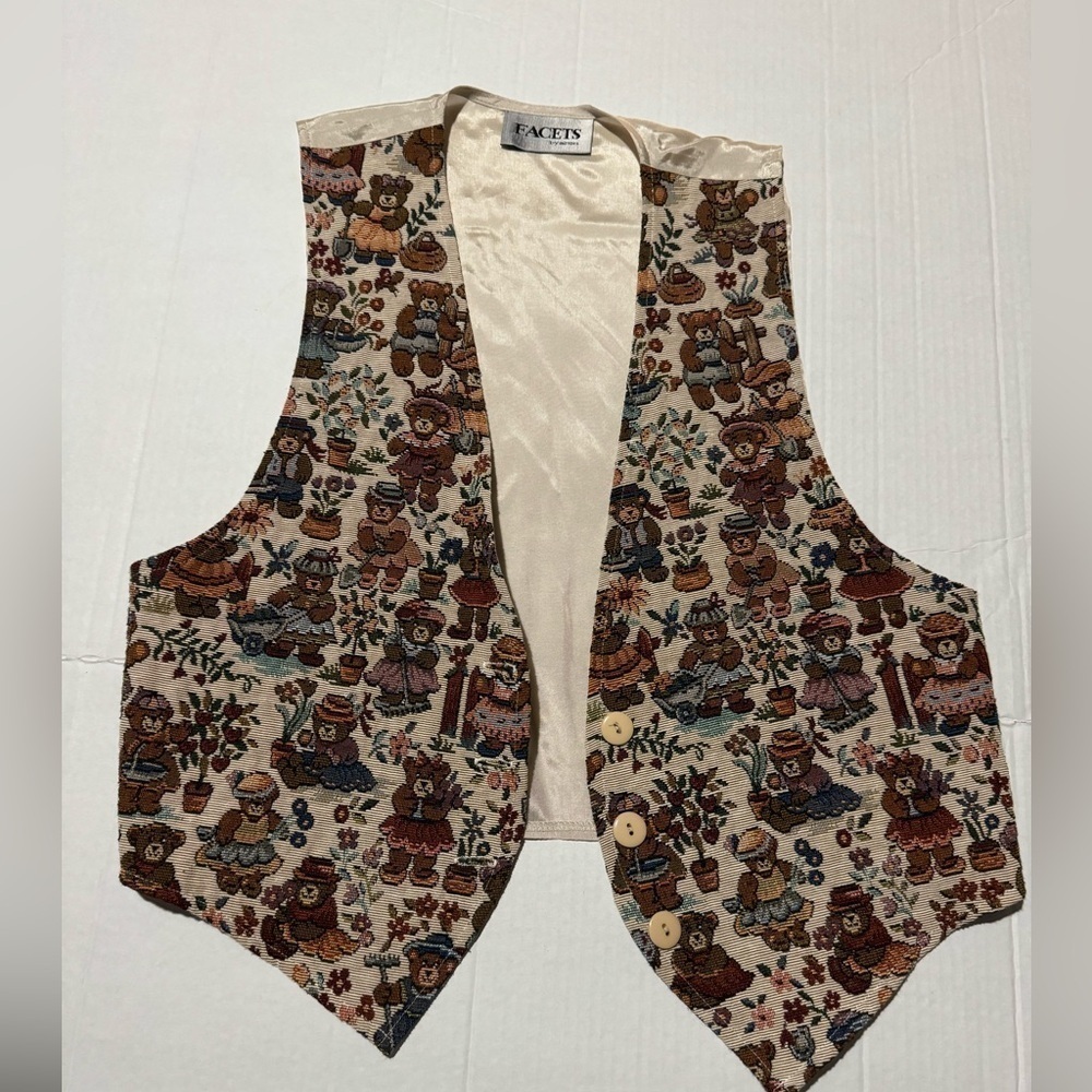 Facets by mirrors Teddy bear vest.
